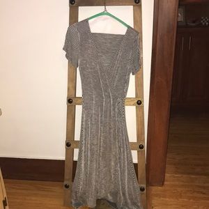 Caution to the Wind pinstripe Maxi dress